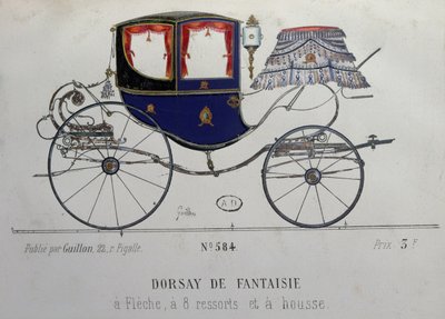 Diseño para un Coupe Dorsay de Fantaisie de French School