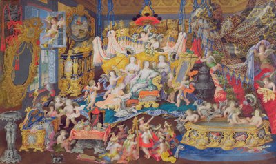 Diseño para un abanico, posiblemente para Madame de Montespan de French School