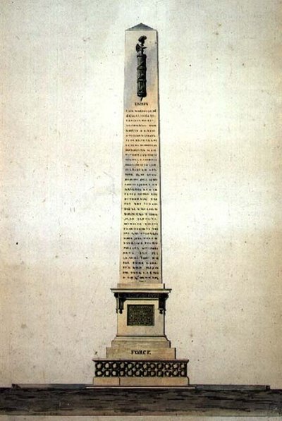 Diseño para un Monumento Neoclásico a la 