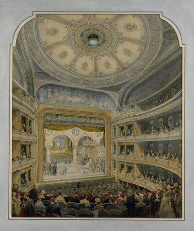 Diseño para un teatro, c.1860 de French School