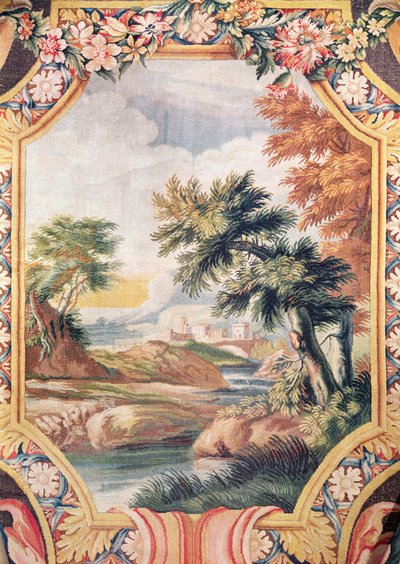 (Detalle) de un paisaje, Taller de Savonnerie de French School