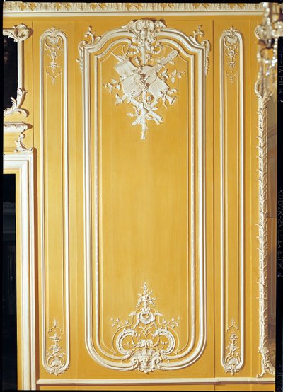 Detalle de un panel de la Habitación Amarilla, Hotel des Stuart d