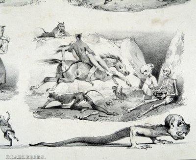 Diablerías (imágenes del diablo) - por Le Poitevin de French School