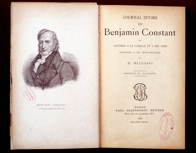 Diario de Benjamin Finstnt. Edición de 1895 de French School