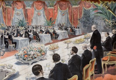 Cena para líderes del comercio e industria francesa en la Bolsa de París de French School