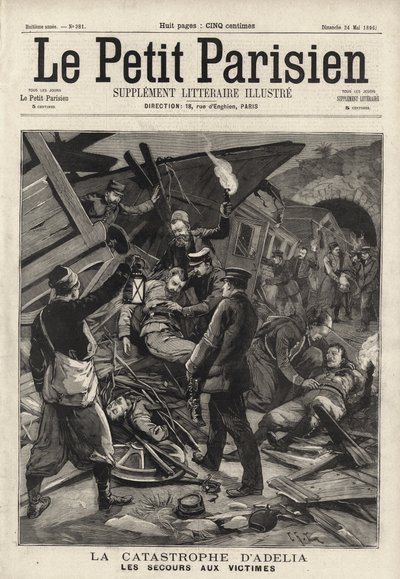 Desastroso accidente de tren en Adelia, Argelia de French School