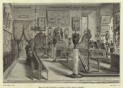 Exposición de muebles de sala, Pavillon de Flore, Palacio del Louvre, París de French School