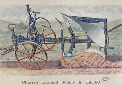 Arado doble Brabant inventado por Antoine Bajac, c.1900 de French School