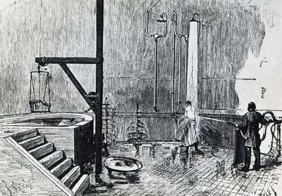 Establecimiento de hidroterapia del Dr. Duval en el barrio de Chaillot, París de French School