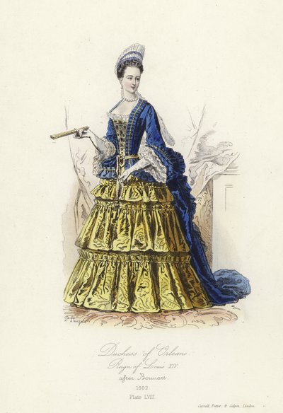 Duquesa de Orleans, reinado de Luis XIV de Francia de French School