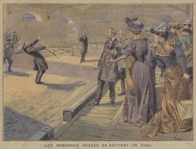 Duelo entre dos generales rusos de French School