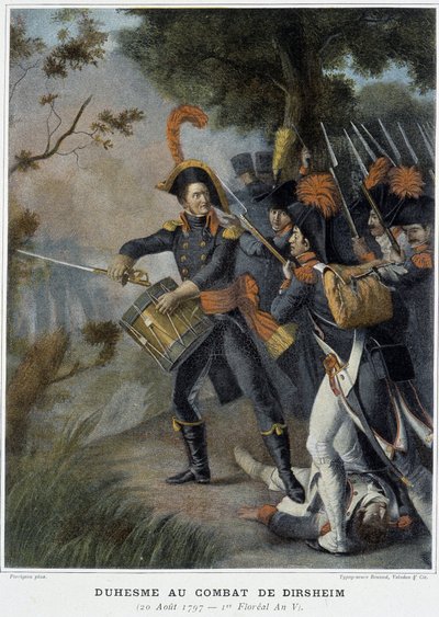 Duhesme en la Batalla de Dirsheim, 20 de agosto de French School