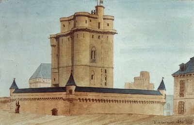 Mazmorra del castillo de Vincennes de French School