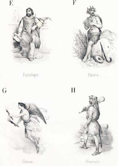 Esculapio, Fauna, Genio, Hércules de French School