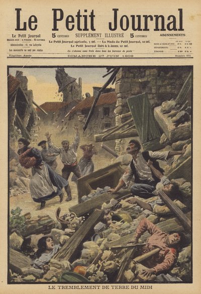 Terremoto en la región de Midi, Francia de French School