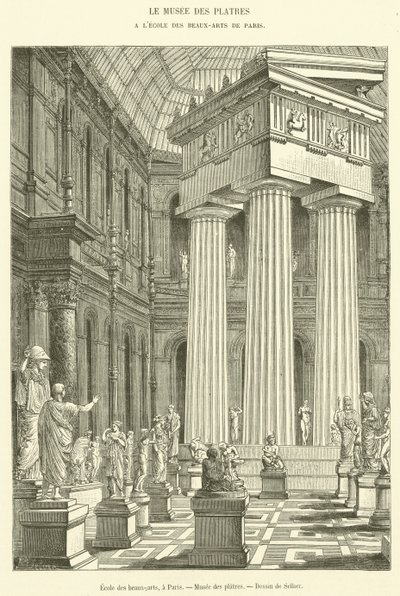 Escuela de bellas artes, en París, Museo de los yesos de French School