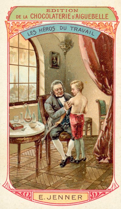 Edward Jenner, médico y científico inglés que descubrió una vacuna contra la viruela de French School