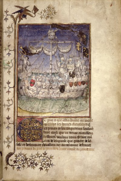 Ej. 2709 fol.2 Un barco atestado de hombres armados, de 