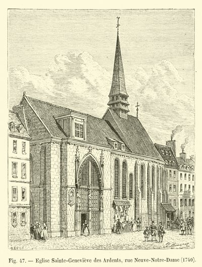 Iglesia Sainte-Geneviève des Ardents, rue Neuve-Notre-Dame, 1704 de French School