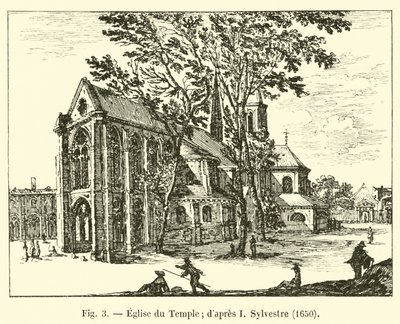 Iglesia del Temple; según I. Sylvestre, 1650 de French School
