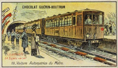 Tren eléctrico del metro de French School