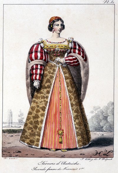 Leonor de Austria (1498/1558), infanta de España, esposa del Rey Manoel de Portugal y segunda esposa de Francisco I, rey de Francia de French School