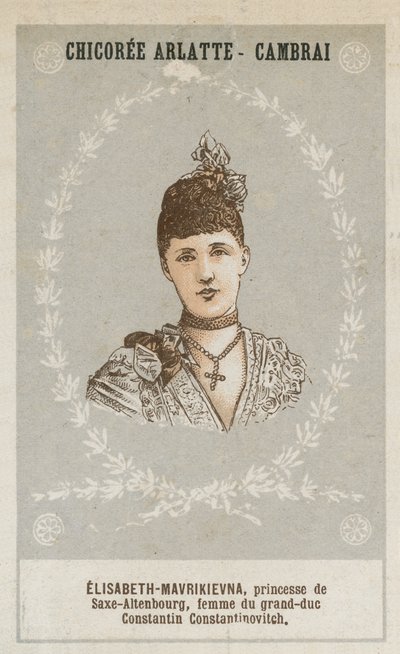 Elisabeth Mavrikievna, princesa de Sajonia-Altenburgo, esposa del gran duque Constantino Constantinovitch de French School