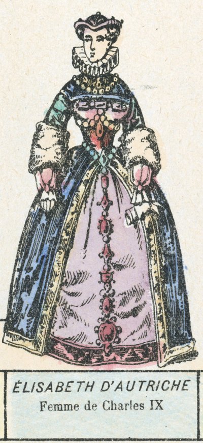 Isabel de Austria, Esposa de Carlos IX de French School