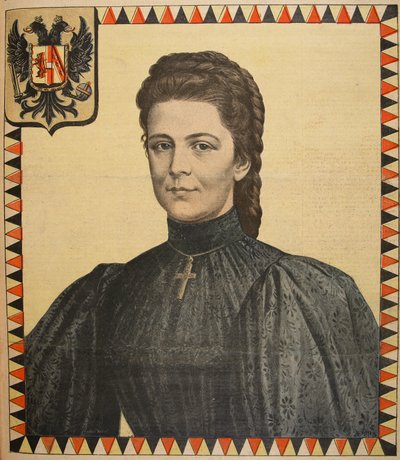 Elisabeth de Austria, ilustración de Le Petit Journal: Supplement illustre, 25 de septiembre de 1898 de French School