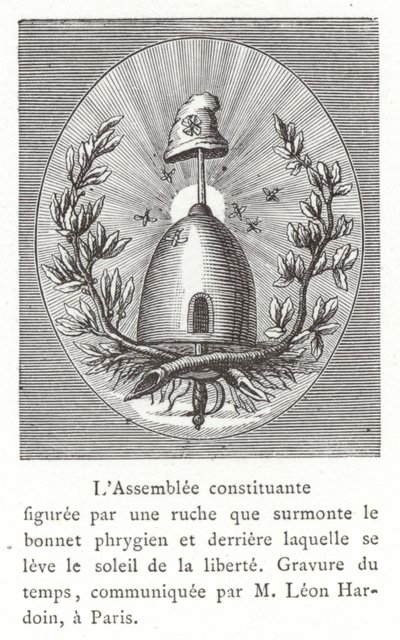 Emblema de la Asamblea Constituyente, Revolución Francesa de French School