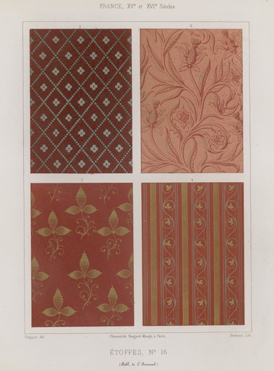 Tejidos bordados de Francia de los siglos XV y XVI de French School