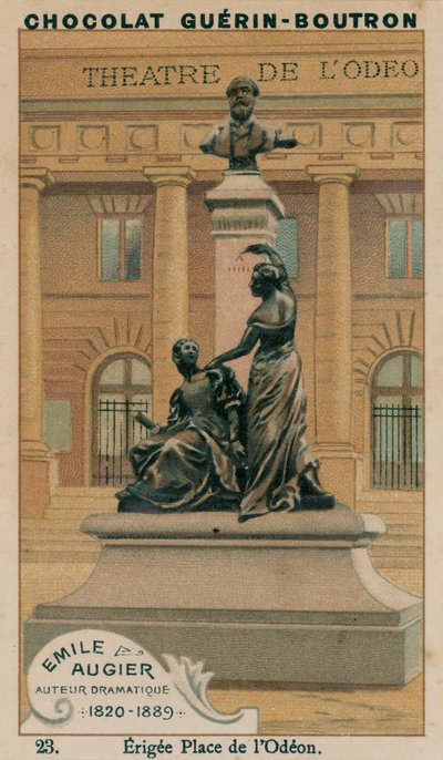 Emile Augier, Autor Dramático, 1820-1889, Erigida en Place de l