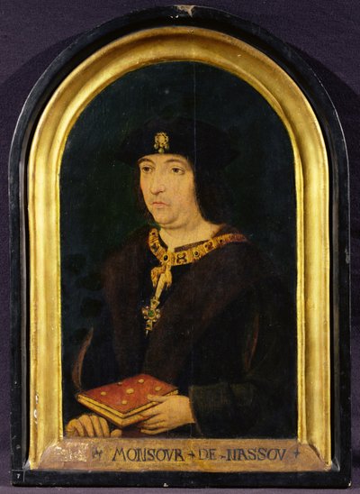 Englebert II (con la inscripción "Monsour de Nassou") c.1499-1531 (óleo sobre tabla) de French School