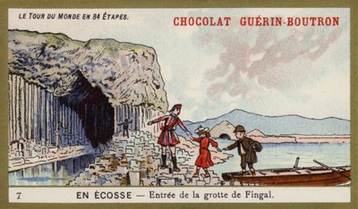 Entrada a la Cueva de Fingal; Escocia de French School