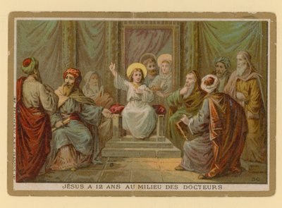 Episodio de la vida de Jesucristo (cromolito) de French School