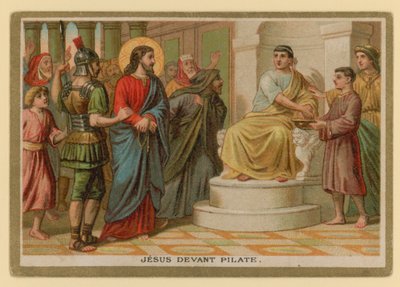 Episodio de la vida de Jesucristo (cromolito) de French School