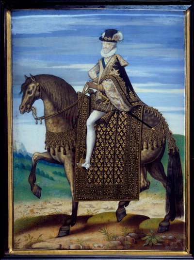 Retrato ecuestre de Enrique IV (1553-1610) de French School