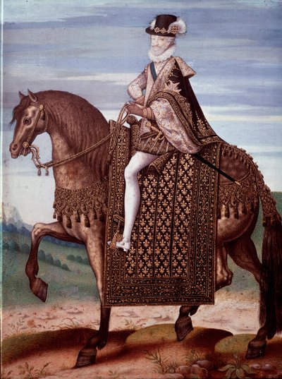 Retrato ecuestre de Enrique IV (1553-1610), Rey de Francia de French School