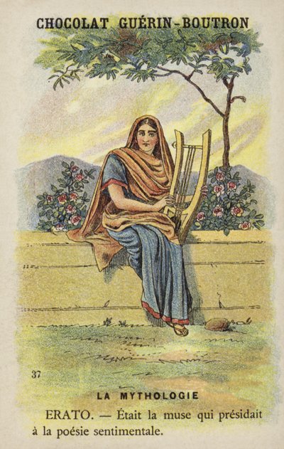 Erato, la musa de la poesía lírica de French School