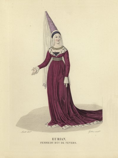 Eurian, esposa del Duque de Nevers de French School