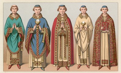 Traje de la Europa medieval de French School