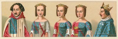 Traje de la Edad Media en Europa de French School