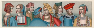 Traje europeo de los siglos XV-XVI de French School