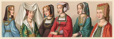 Traje europeo de los siglos XV-XVI de French School