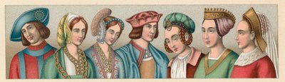 Europa Traje de los siglos XV-XVI de French School