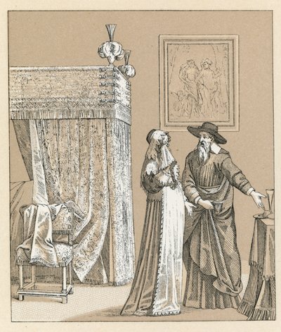 Europa, traje del siglo XVII de French School