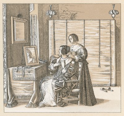 Traje del siglo XVII en Europa de French School