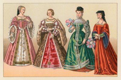 Traje del Siglo XVI en Europa de French School