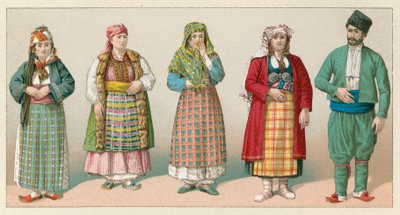 Traje de Turquía europea de French School