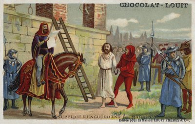 Ejecución de Enguerrand de Marigny, ministro principal de Felipe IV de Francia, 1315 de French School
